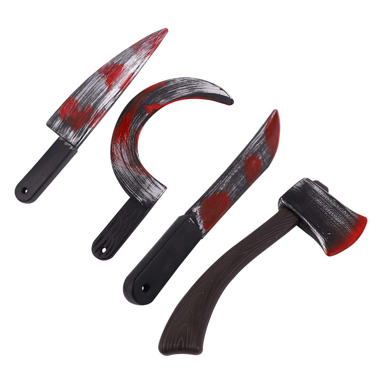 Cosplay Prop Axe - 4Pcs Simulation Axe Props Plastic Lightweight
