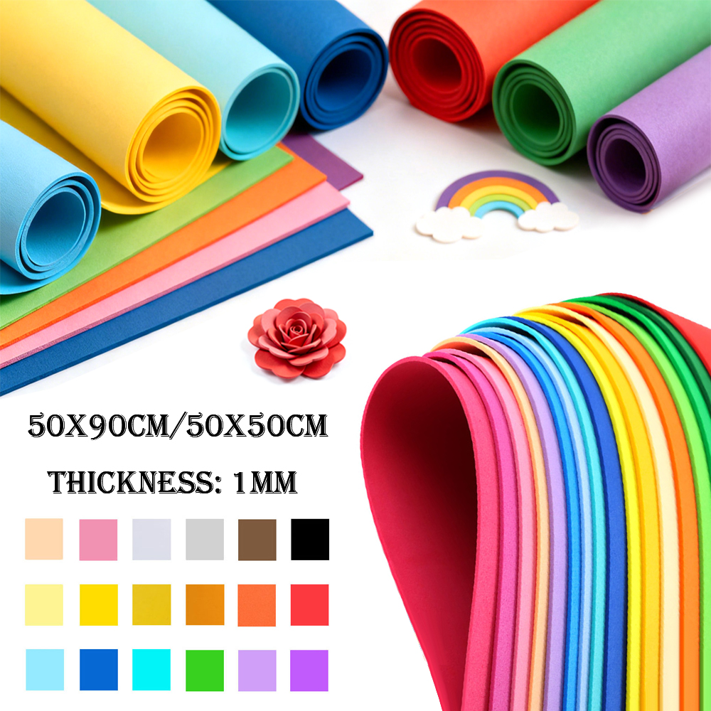 Eva Foam Sheet - 1/18Pcs Colorful EVA Foam Sheets 1mm