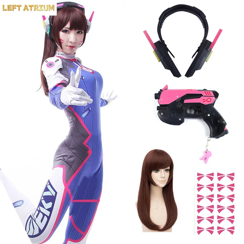 Dva Cosplay Prop - Anime Woman Jumpsuit Tights Dva Cosplay
