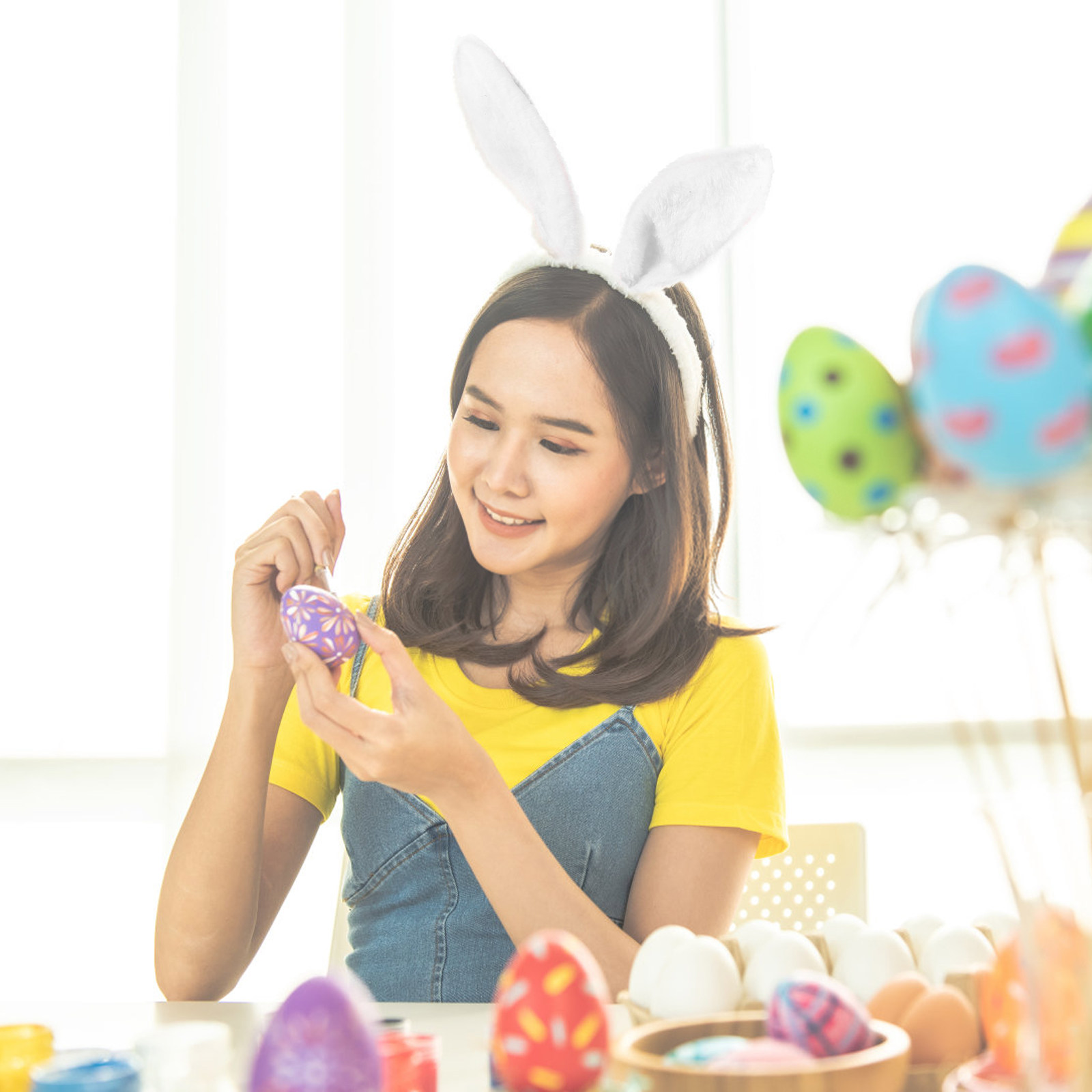 Cosplay Material For Prop - 1Set Rabbit Ear Headband Set Premium