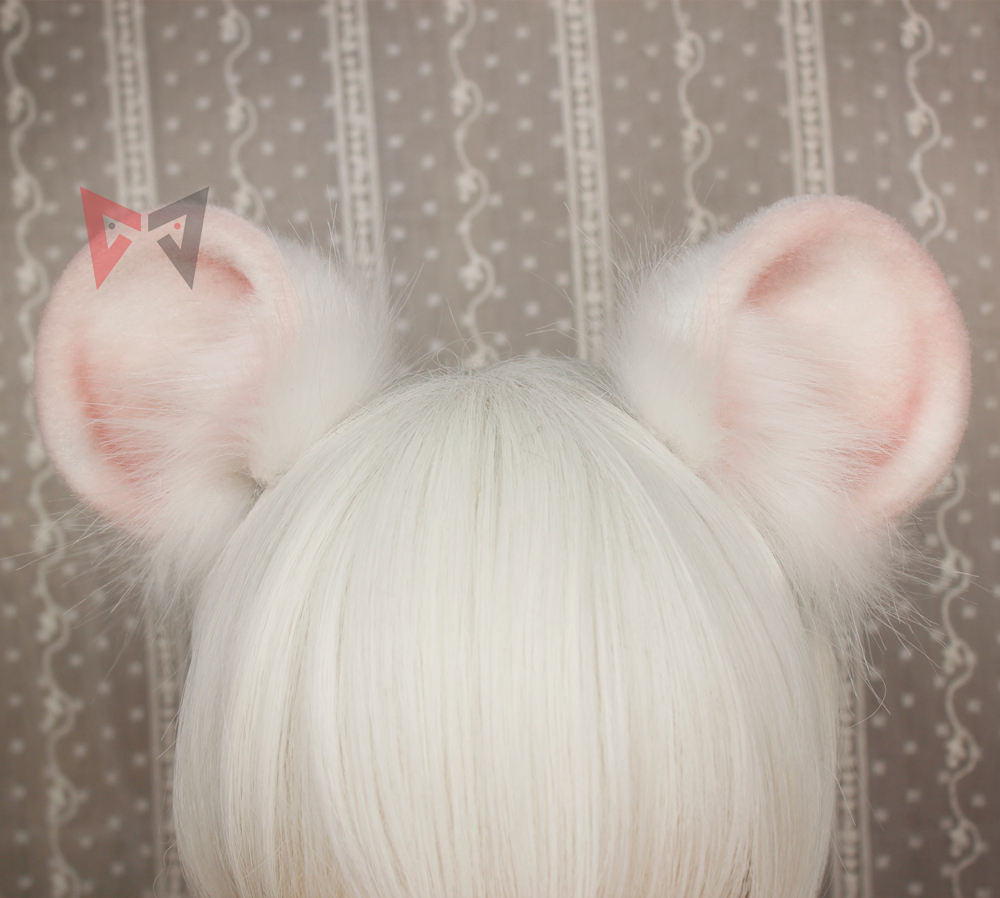 Cosplay Prop Works - Hand Made Work Mouse Ears Hairhoop