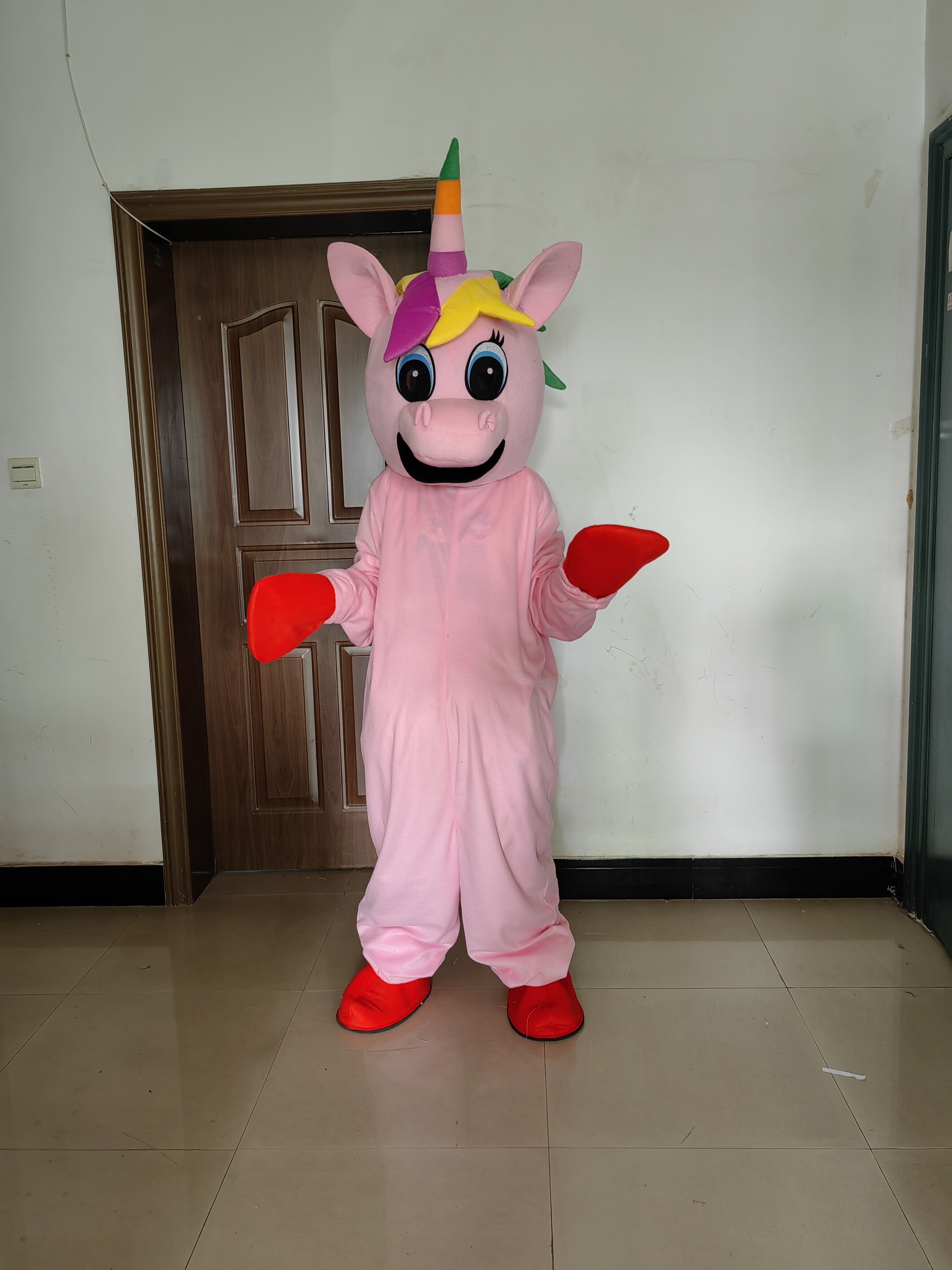 Adult Unicorn Mascot Costume C – Cosplay Prop Business Bewertung und Preis