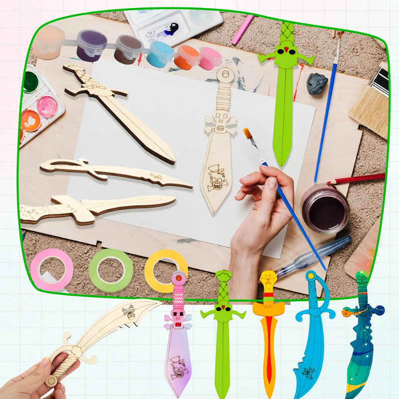 16pcs Kids Wooden Pirate Theme – Cosplay Prop Dagger Bewertung und Preis