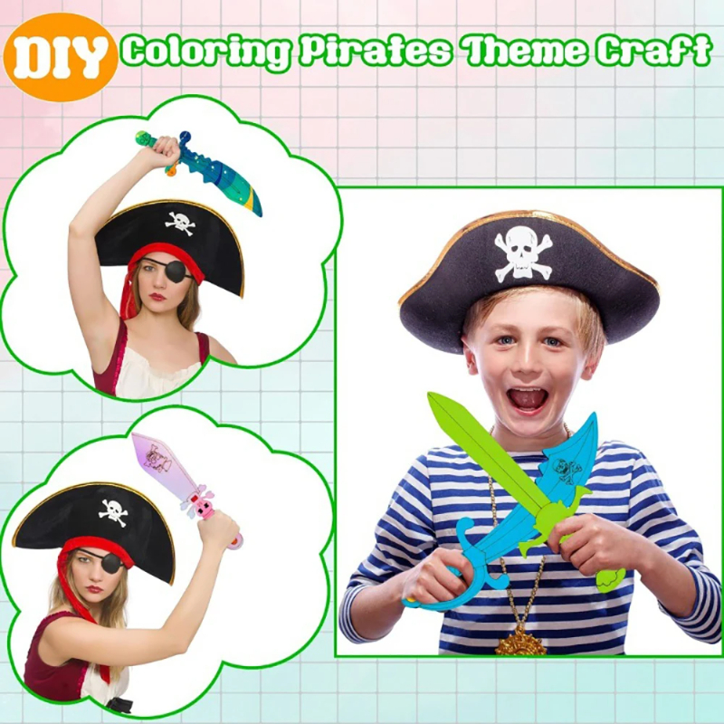 16pcs Kids Wooden Pirate Theme – Cosplay Prop Dagger Bewertung und Preis