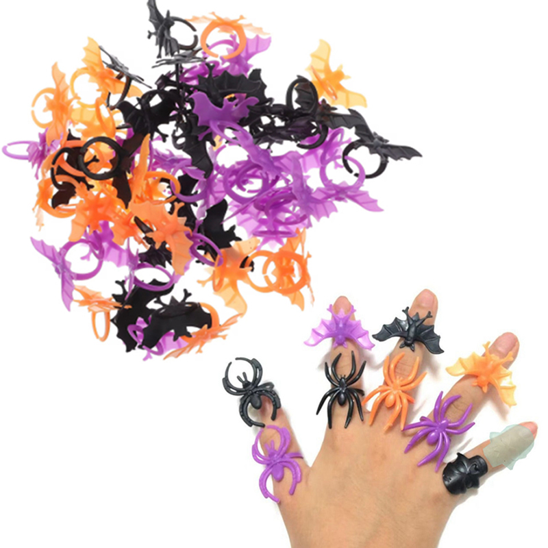 30/60pcs Bat Spider Rings Gift – Cosplay Prop Filler Bewertung und Preis