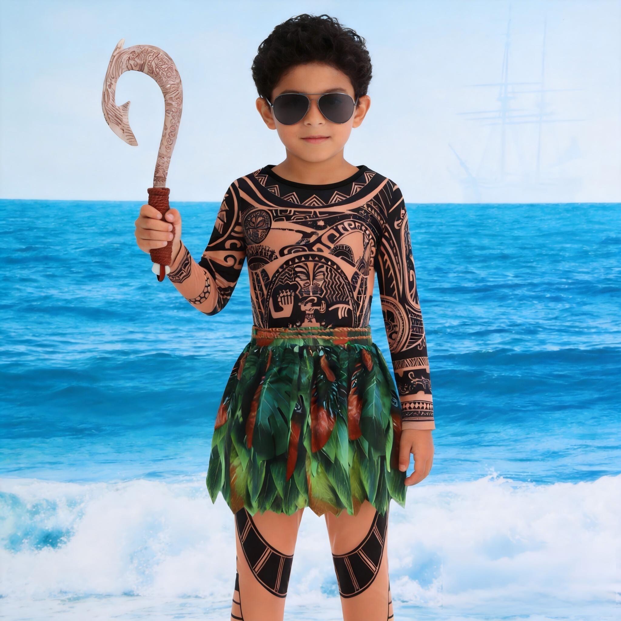 Summer Moana Maui Kids Boys Co – Cosplay Prop Pattern Bewertung und Preis