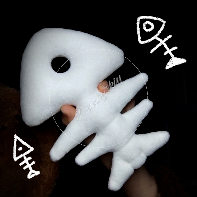 Plush Fishbone Keychain For Fu – Fishbones Cosplay Prop Bewertung und Preis
