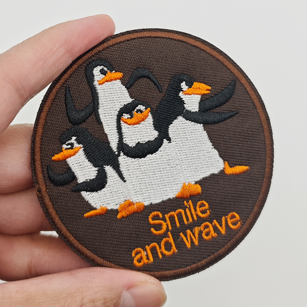 Novelty Cartoon Penguin Embroi – Velcro Hook Loop Bewertung und Preis