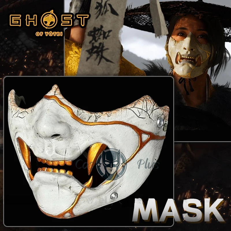 Game Ghost of Yotei Atsu Mask  – Prop Para Cosplay Bewertung und Preis