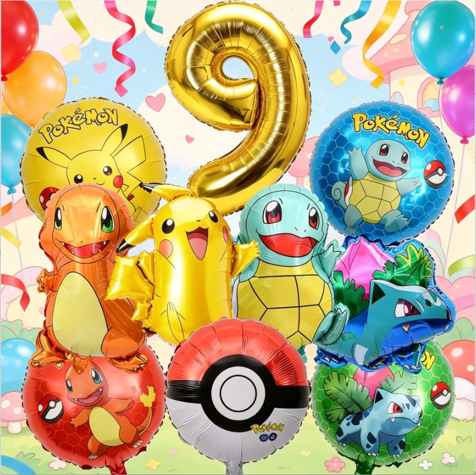 10pcs Standing Pokemon Balloon – Pokeball Cosplay Prop Bewertung und Preis