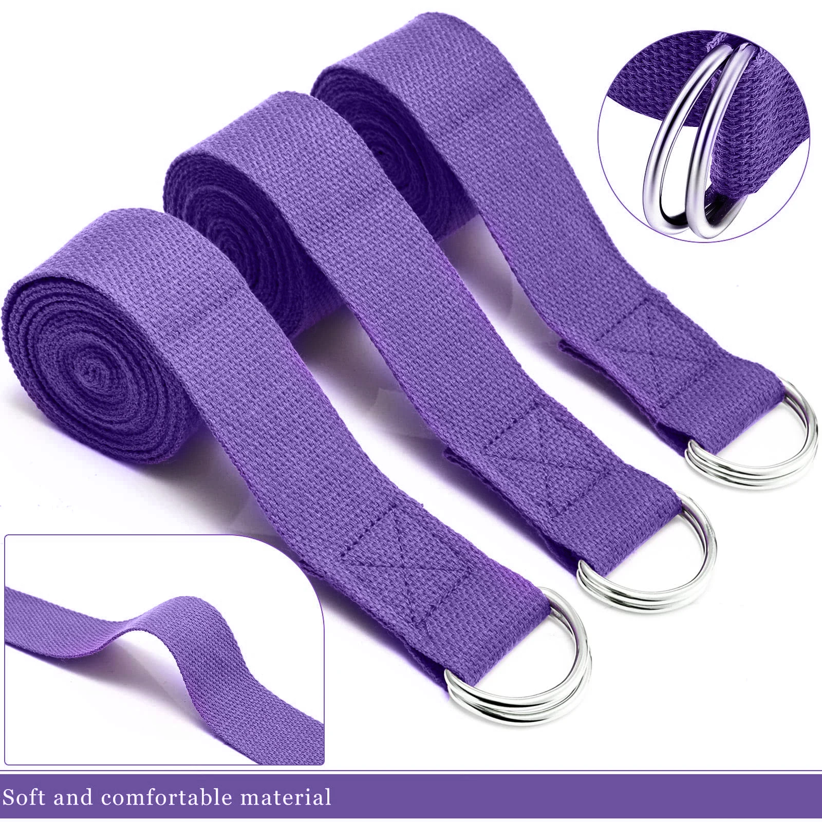 183*3.8cm Yoga Strap Cotton Ex – D Ring Strap Bewertung und Preis