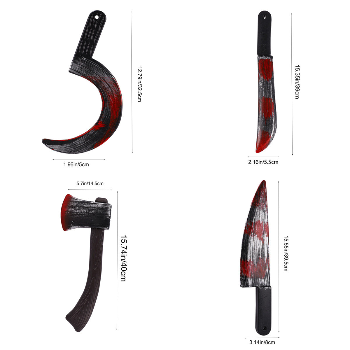 4Pcs Simulation Axe Props Plas – Cosplay Prop Axe Bewertung und Preis