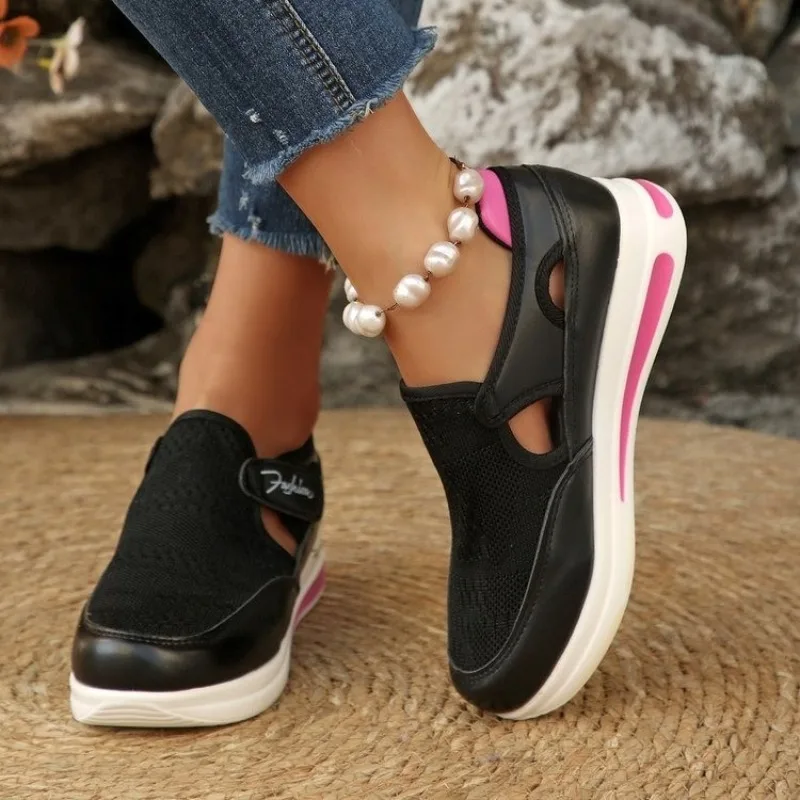 Women Platform Slip on Sneaker – Velcro Hook Loop Bewertung und Preis