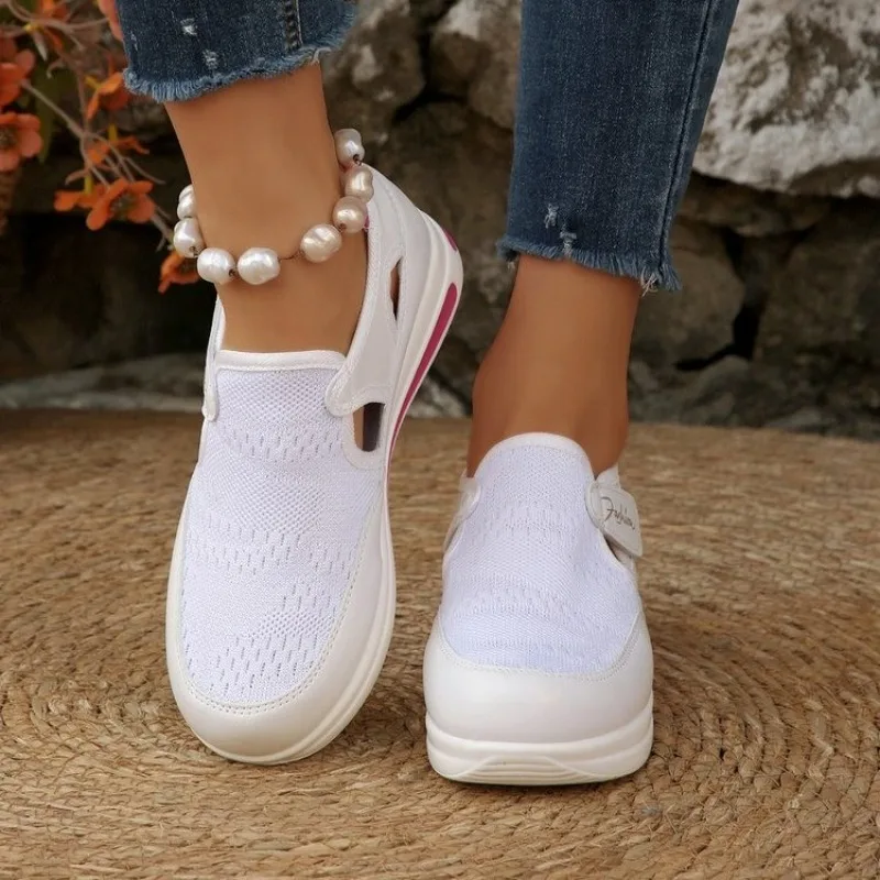 Women Platform Slip on Sneaker – Velcro Hook Loop Bewertung und Preis