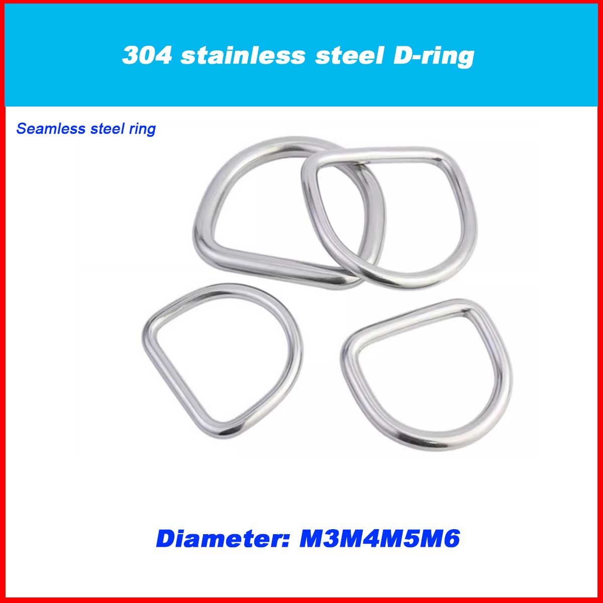 304 Stainless Steel D-ring / L – D Ring Strap Bewertung und Preis