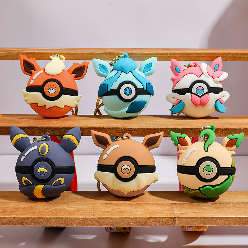Poke Ball Keychain Set PVC Pok – Pokeball Cosplay Prop Bewertung und Preis