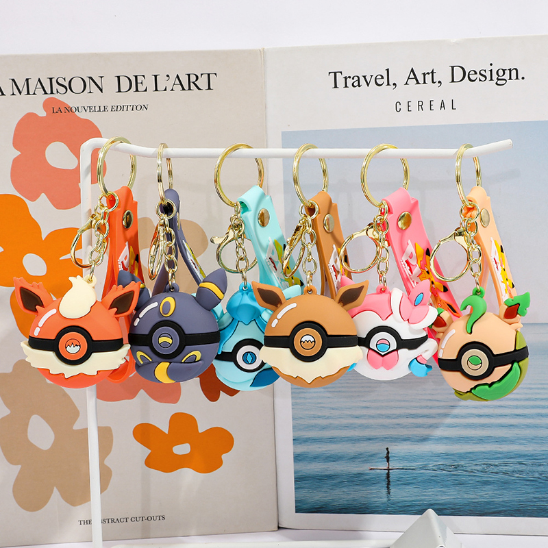 Poke Ball Keychain Set PVC Pok – Pokeball Cosplay Prop Bewertung und Preis