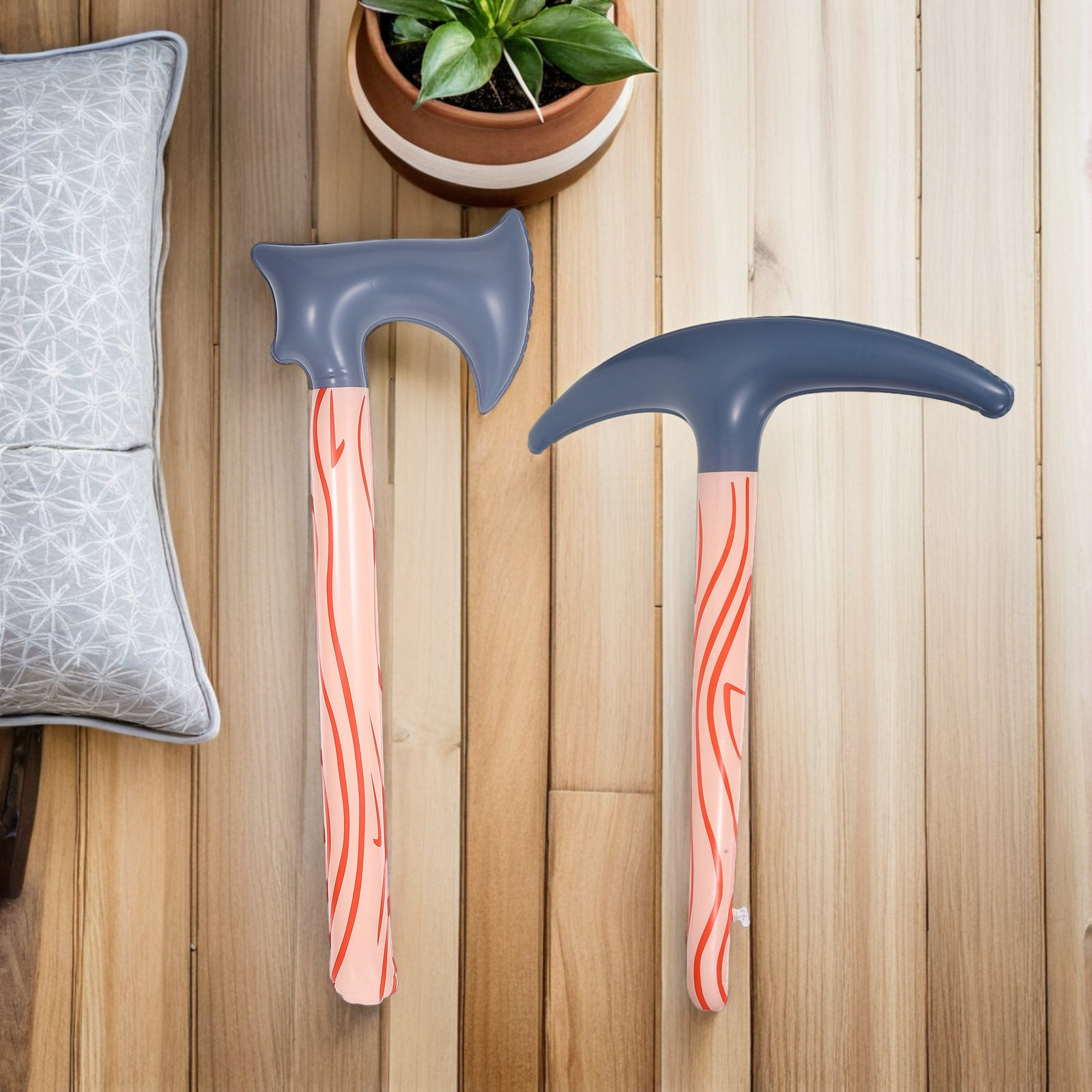 2Pcs Inflatable Pickaxe Axe Se – Cosplay Prop Axe Bewertung und Preis