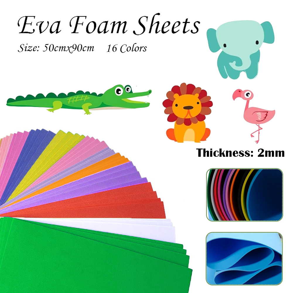 16 Colors Colorful EVA Foam Sh – Cosplay Prop Foam Bewertung und Preis