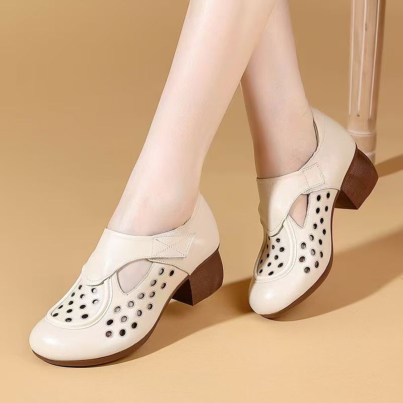 Women's Summer New Leather Hol – Velcro Hook Loop Bewertung und Preis