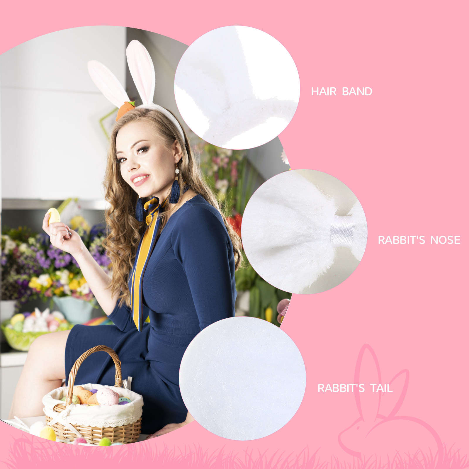 1Set Rabbit Ear Headband Set P – Cosplay Material For Prop Bewertung und Preis