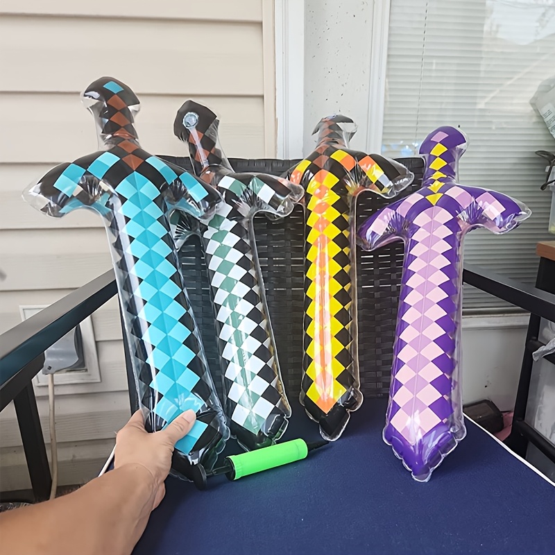 3Pcs Pixel Style Inflatable Sw – Cosplay Prop Dagger Bewertung und Preis