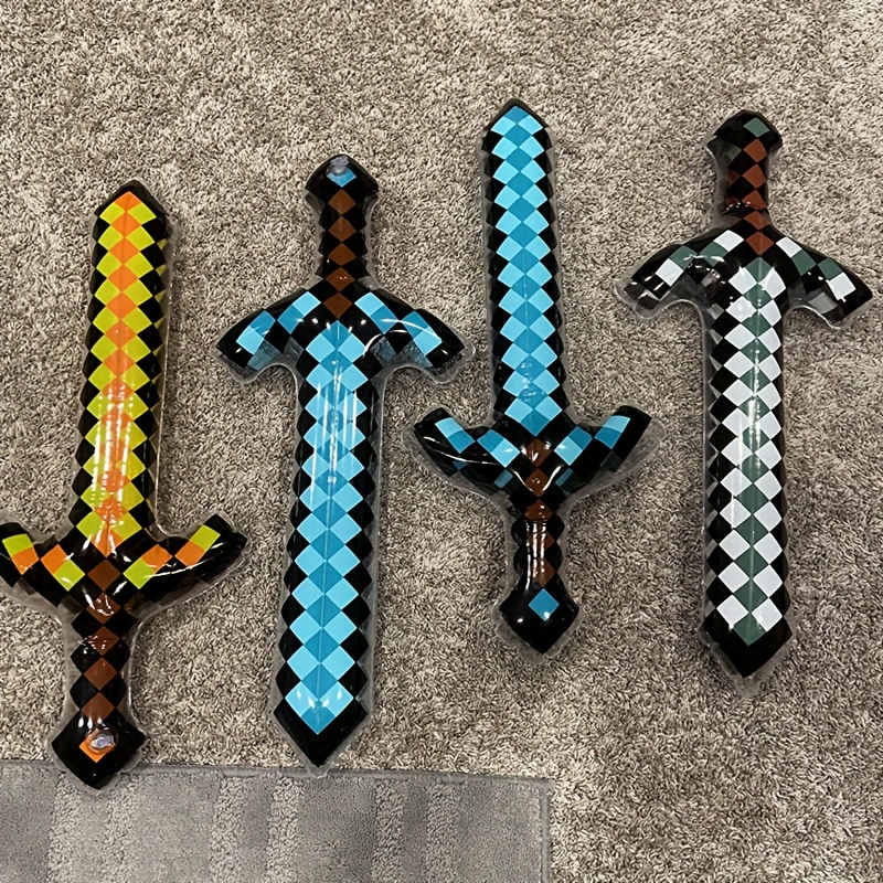3Pcs Pixel Style Inflatable Sw – Cosplay Prop Dagger Bewertung und Preis