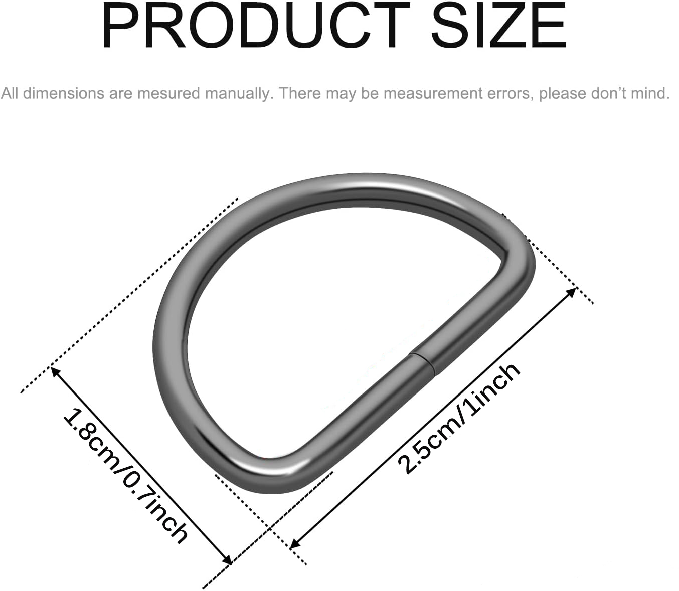 30/60/100Pcs D-Shaped Ring Met – D Ring Strap Bewertung und Preis