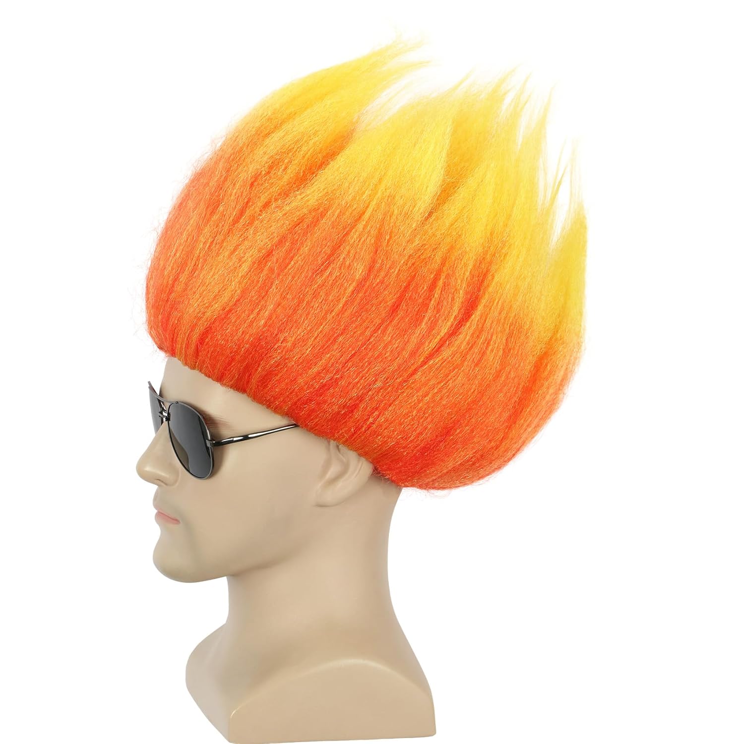 Short Orange Wig Spiky Anime W – Cosplay Flame Prop Bewertung und Preis