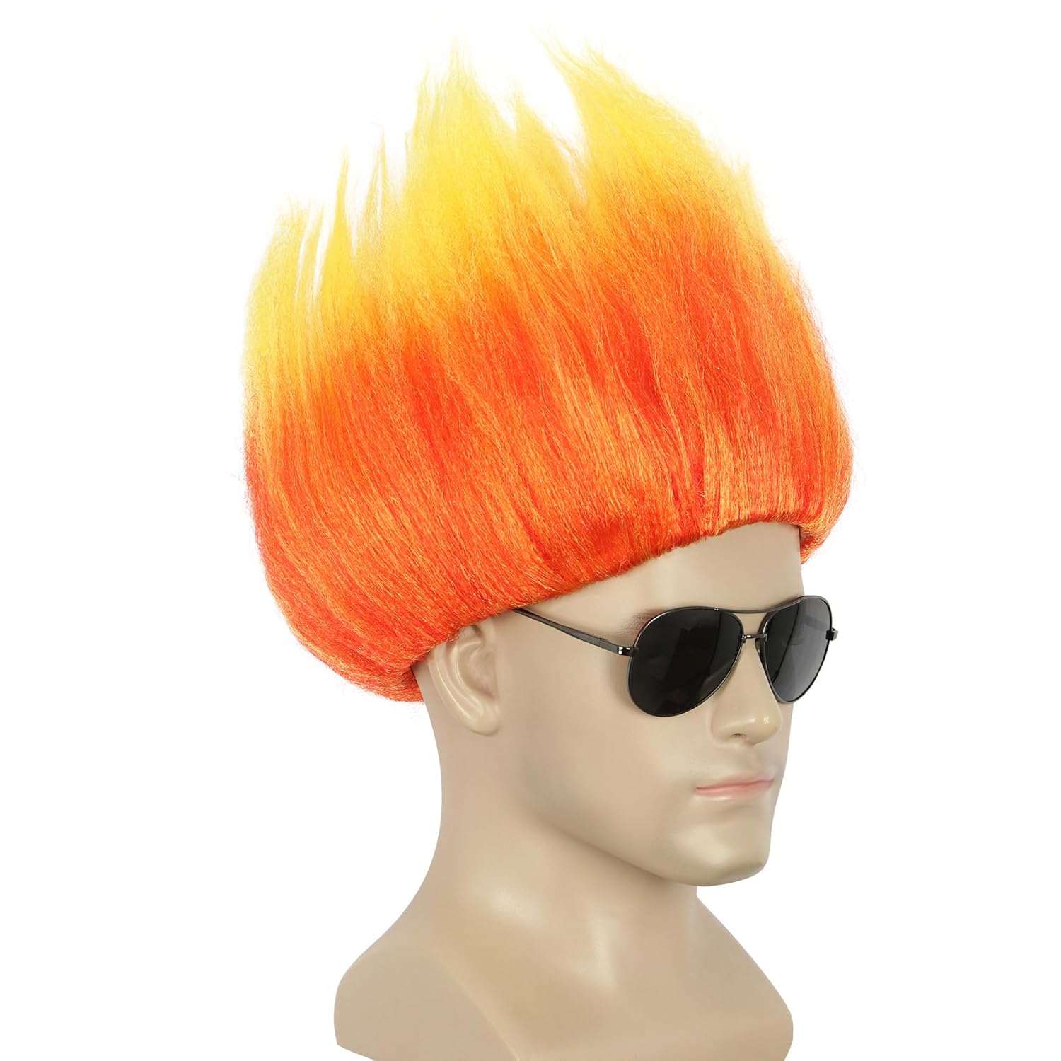 Short Orange Wig Spiky Anime W – Cosplay Flame Prop Bewertung und Preis