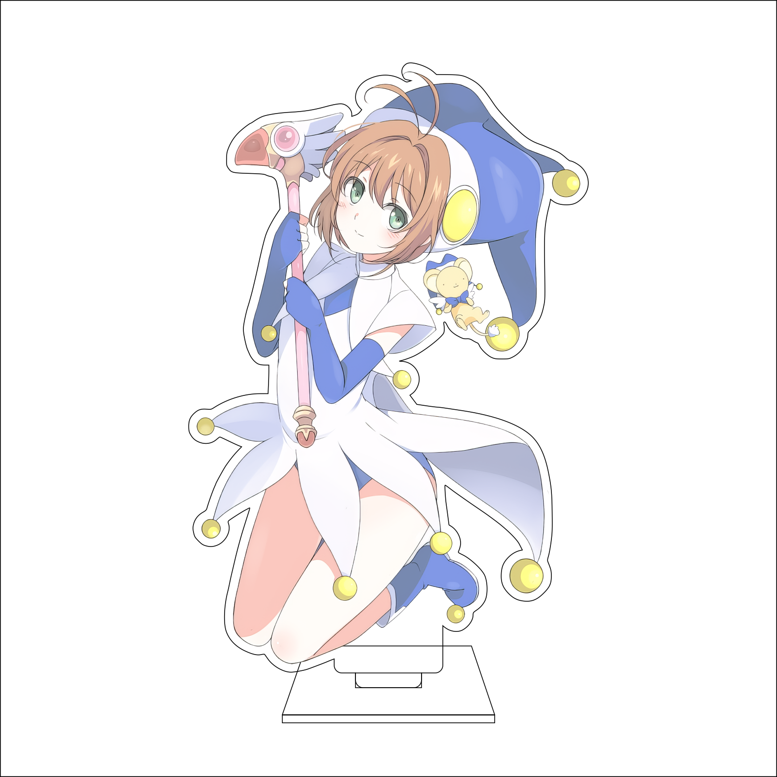 16CM Anime Cardcaptor Sakura C – Anime Cosplay Prop Bewertung und Preis